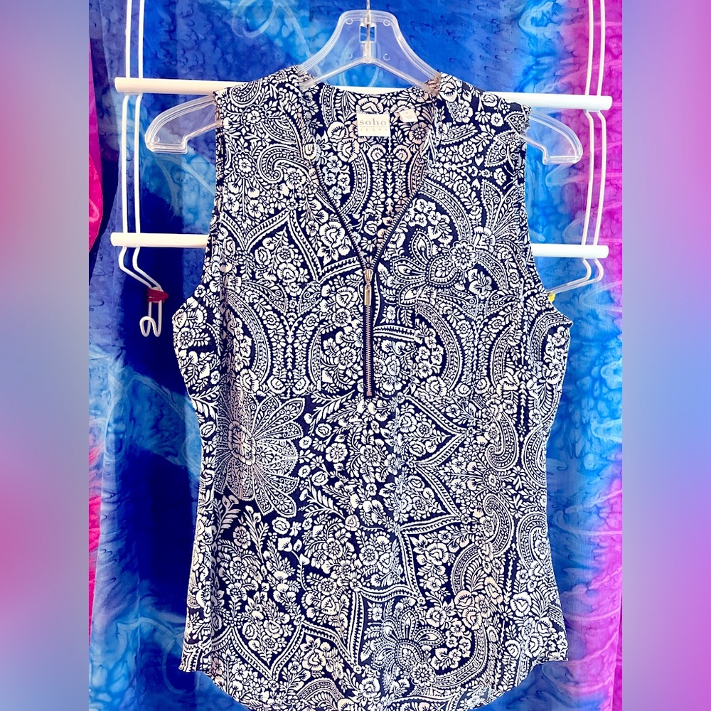 Black and white paisley